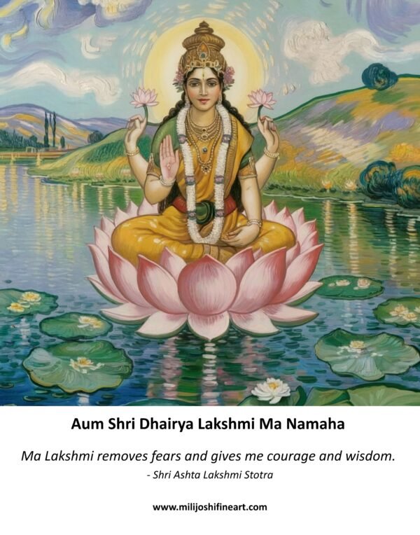 Aum Shri Dhairya Lakshmi Ma Namaha